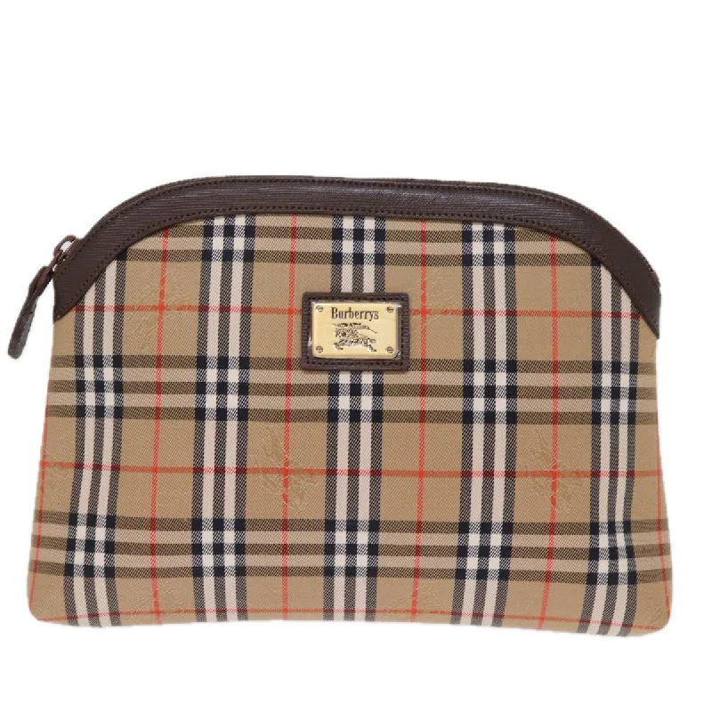 BURBERRY Haymarket Clutch Bag