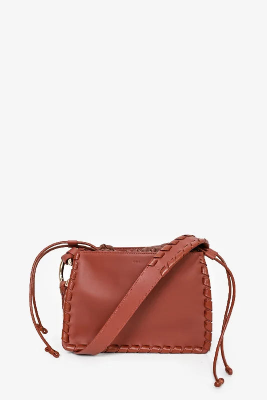 Chloe Brown Cognac Leather 'Gusset' Shoulder Bag