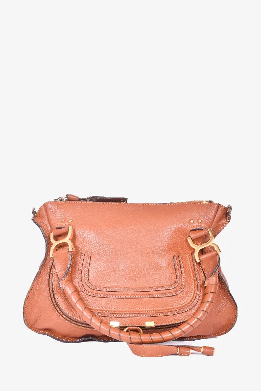 Chloe 2011 Brown Leather Marcie Shoulder Bag with Strap