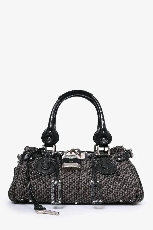 Chloe 2007 Grey/Black Tweed Paddington Bag