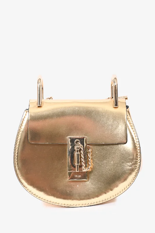 Chloé Metallic Nano Drew Chain Shoulder Bag