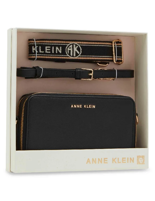 3 Piece Gift Set With Double Zip Camera Crossbody