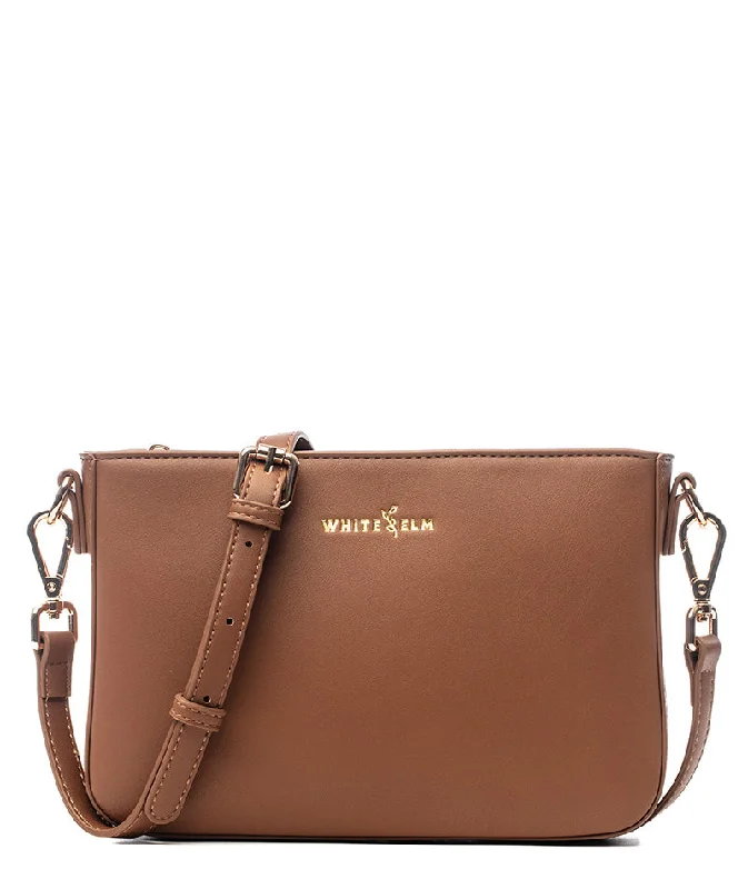 Ara Convertible Crossbody Clutch - Caramel