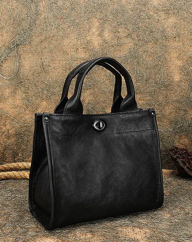 Best Black Gray Leather Womens Small Handbag Vintage Sqaure Crossbody Purse for Ladies