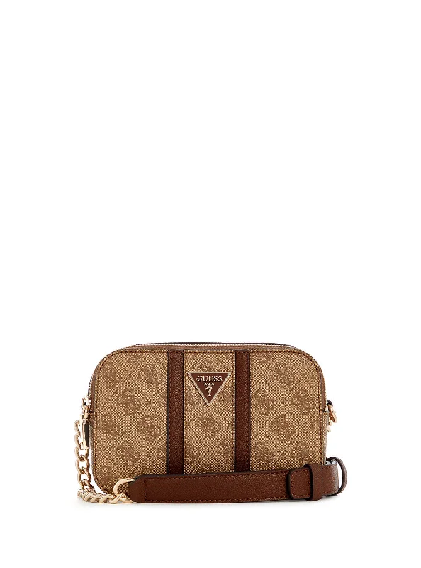 Brown Logo Noreen Camera Crossbody Bag