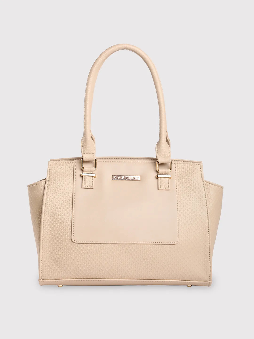 Caprese Fiona Tote Medium Office Handbag Beige