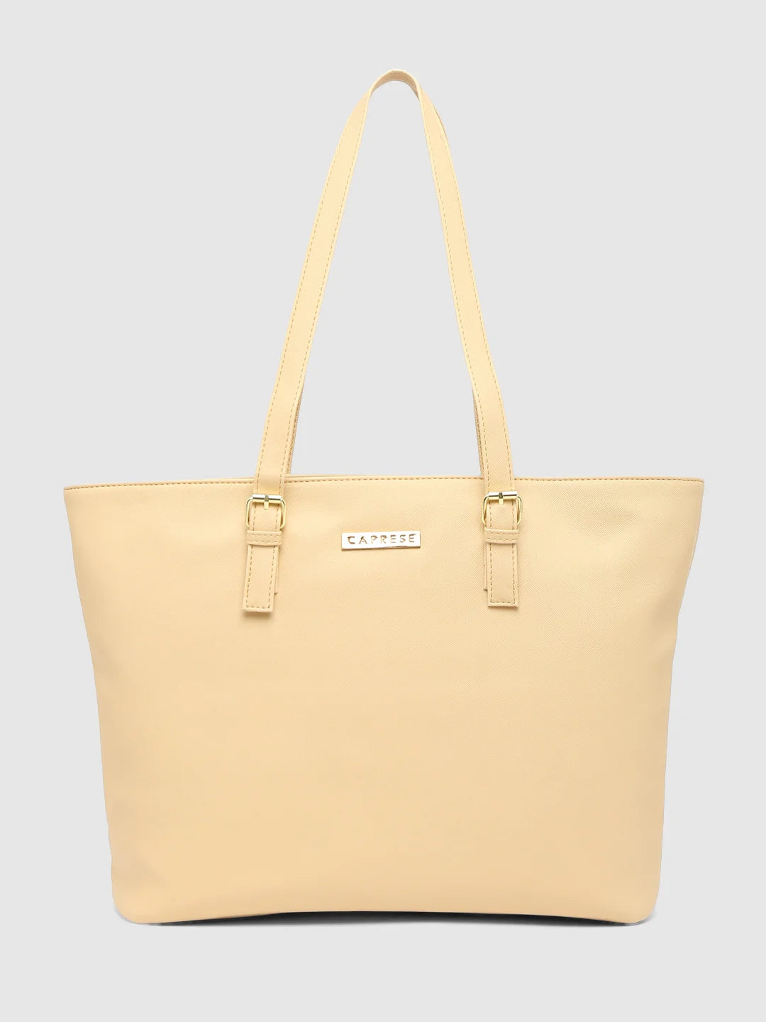 Caprese Holden Saffiano Tote Medium Beige