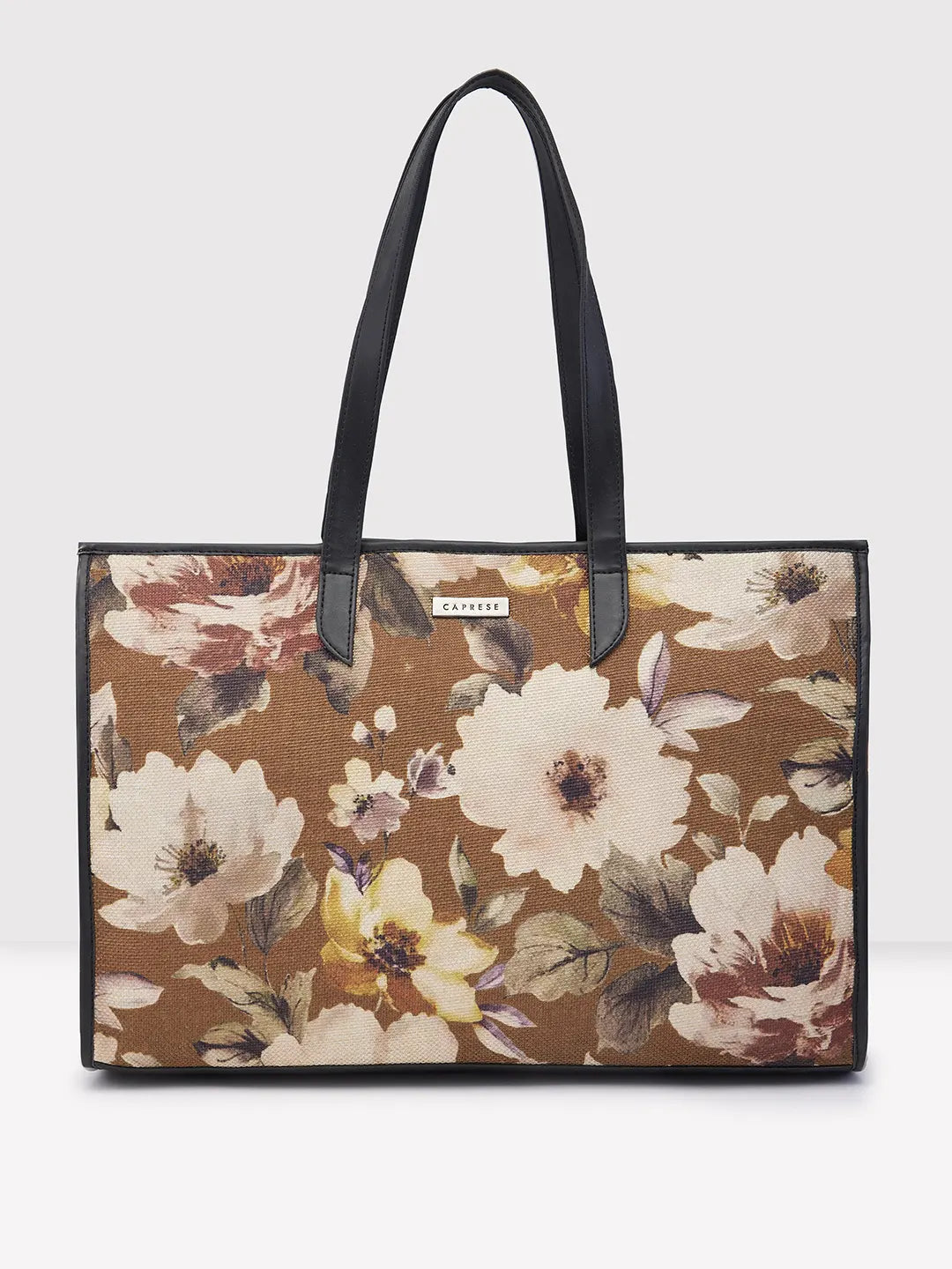 Caprese Poppy Tote Medium Printed Women'S Handbag Olive