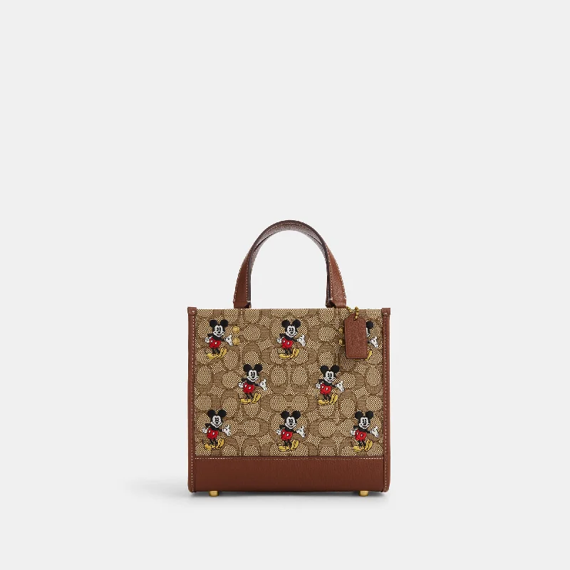 Coach Outlet Disney X Coach Dempsey Tote 22 In Signature Jacquard With Mickey Mouse Print