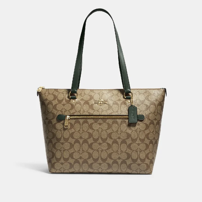 Coach Outlet Gallery Tote In Signature Canvas