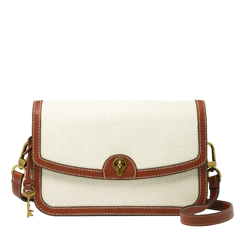 Fossil Women's Ainsley LiteHide Leather Flap Crossbody