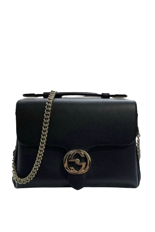 Gucci Interlocking GG Leather Crossbody Bag