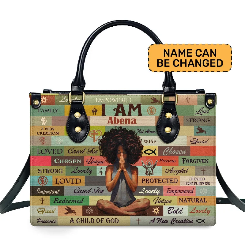 I Am Chosen - Personalized Leather Handbag MB50