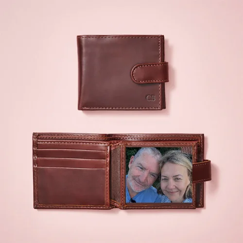 Personalised Leather Tri Fold Wallet with RFID