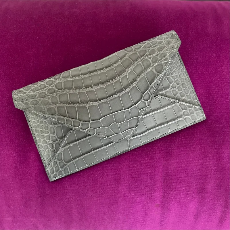 MARINA CLUTCH - SERPENTINE MATTE - IN STOCK NOW