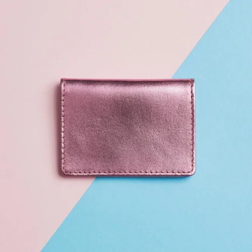 Personalised Leather Travel Card Holder for Women