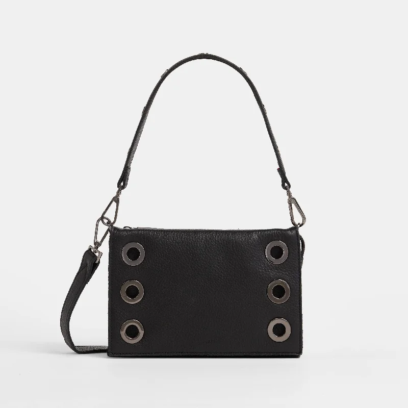 Montana Clutch | Black Lugano/Gunmetal | Sml