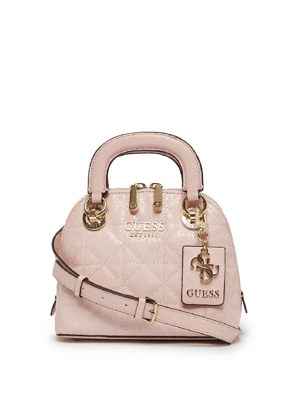 Pink Cathleen Small Dome Crossbody Satchel