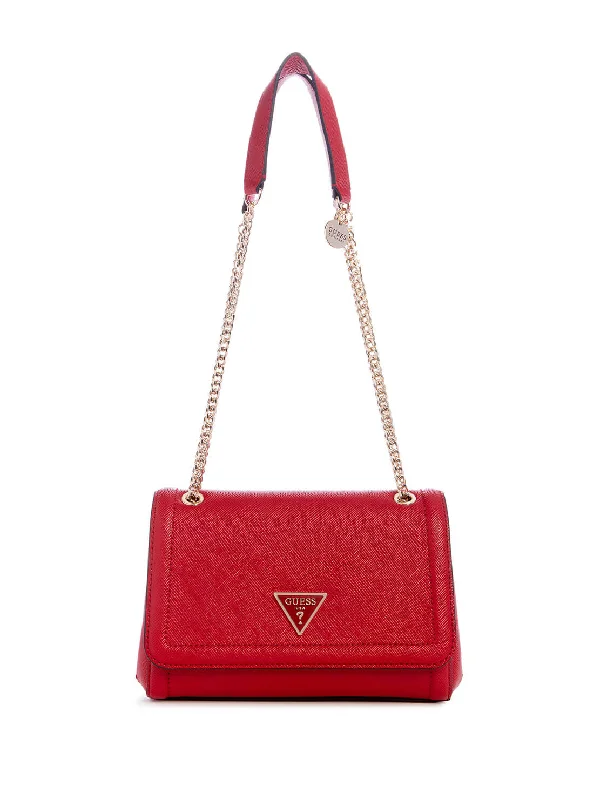 Red Noelle Convertible Crossbody Bag