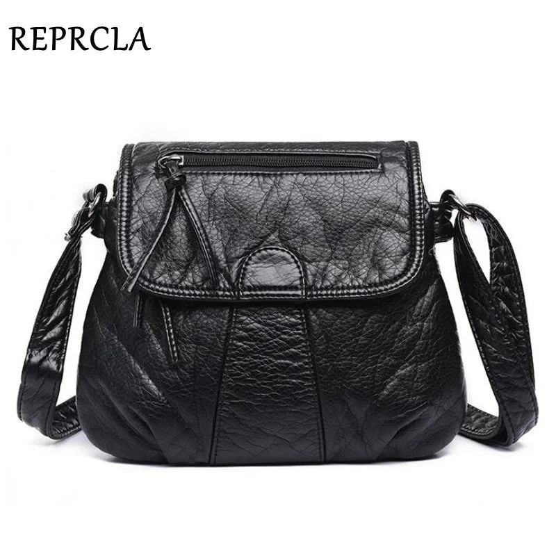 REPRCLA Brand Designer Women Messenger Bags Crossbody Soft PU Leather Shoulder Bag High Quality Fashion Women Bags Handbags