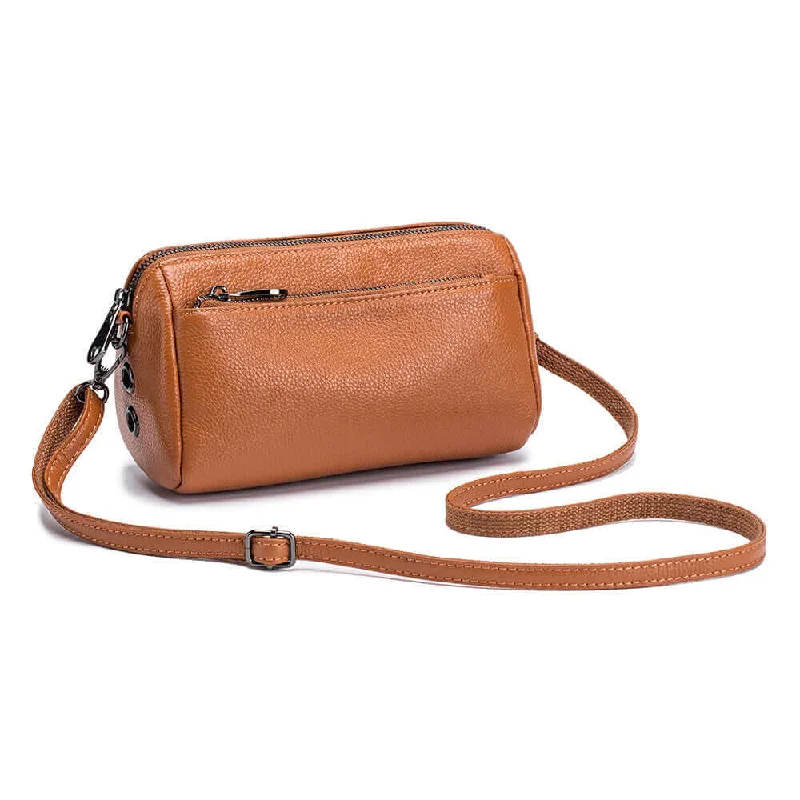 Sleek Leather Shoulder Crossbody Bag