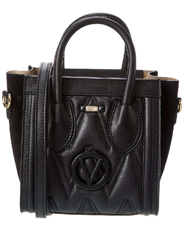 Valentino by Mario Valentino Eva Diamond Leather Tote