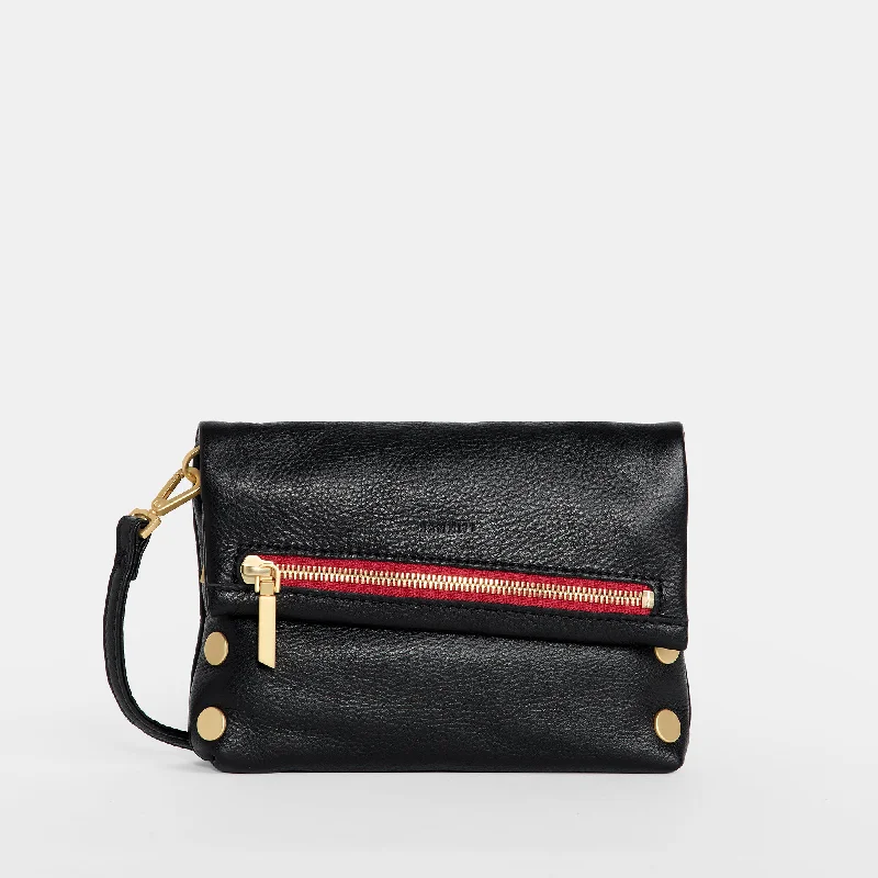 VIP | Black/Brushed Gold Red Zip | Sml