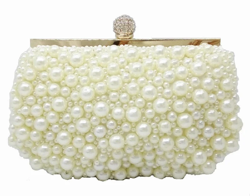 Pearl Beaded Clutch Purse