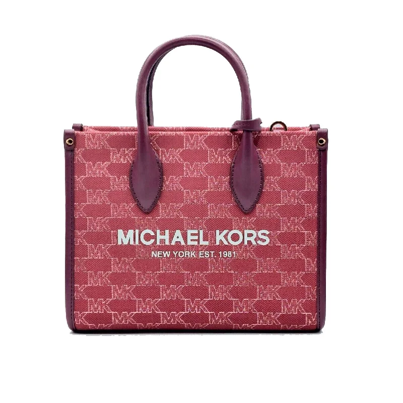 Michael Kors 35F2G7ZC5I-MULBERRY-MLT Satchel Logo Bag Red 24 x 19 x 7 cm